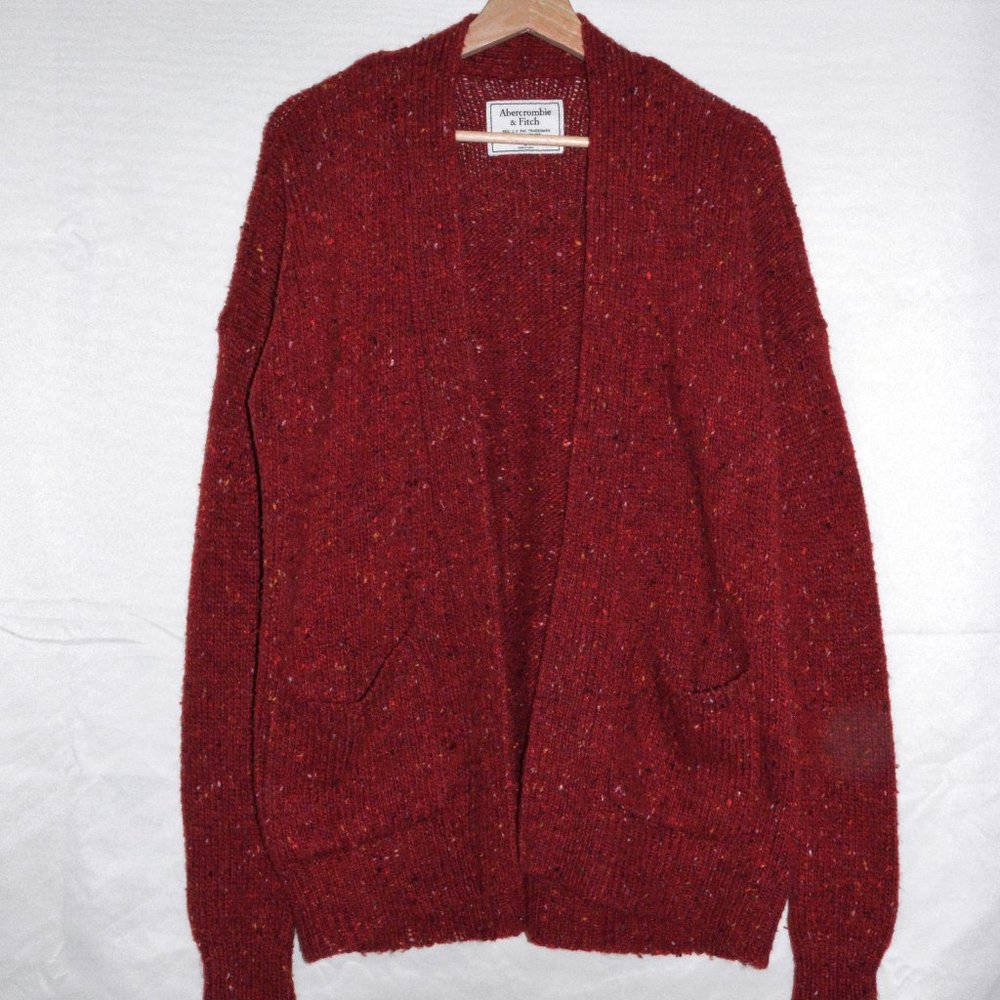 Abercrombie & Fitch Red Cardigan